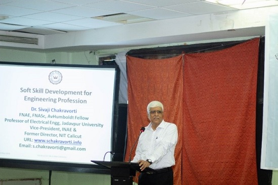 Prof. Subir Sarkar interacting with the participants