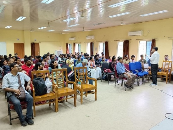 Prof. Subir Sarkar interacting with the participants