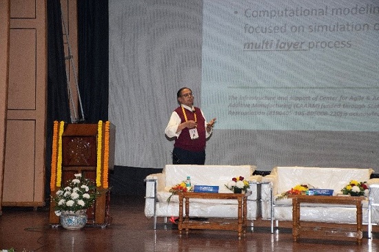 Prof. Narendra B. Dahotre delivering the keynote speech