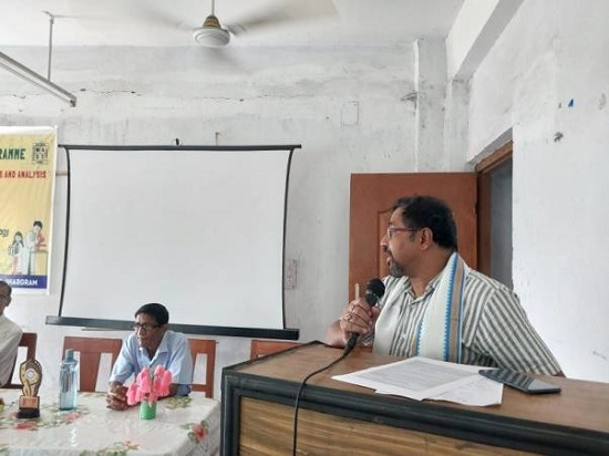 Prof. Chinmay Chowdhury speaking in the program