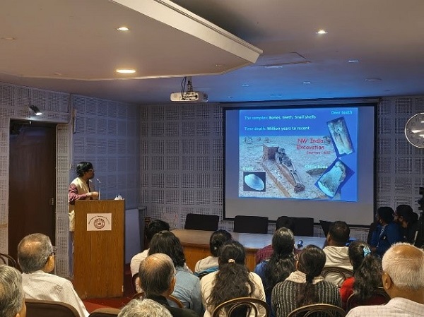 Prof. D. Bhattacharjee delivering the Engineers’ day lecture