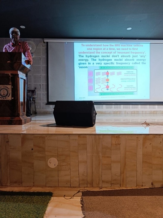 Prof. D. Bhattacharjee delivering the Engineers’ day lecture