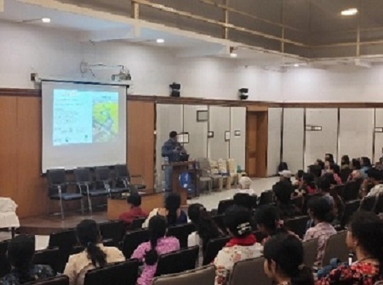 The audience listening to the captivating lecture by Prof. D. Bhattacharjee