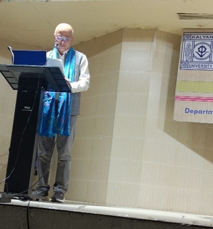 Prof. Kallol Paul, Vice Chancellor, University of Kalyani, delivering his address